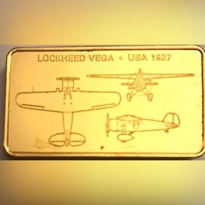 24K OVER BRONZE.. JANES MEDALLIC REGISTER 1.8oz